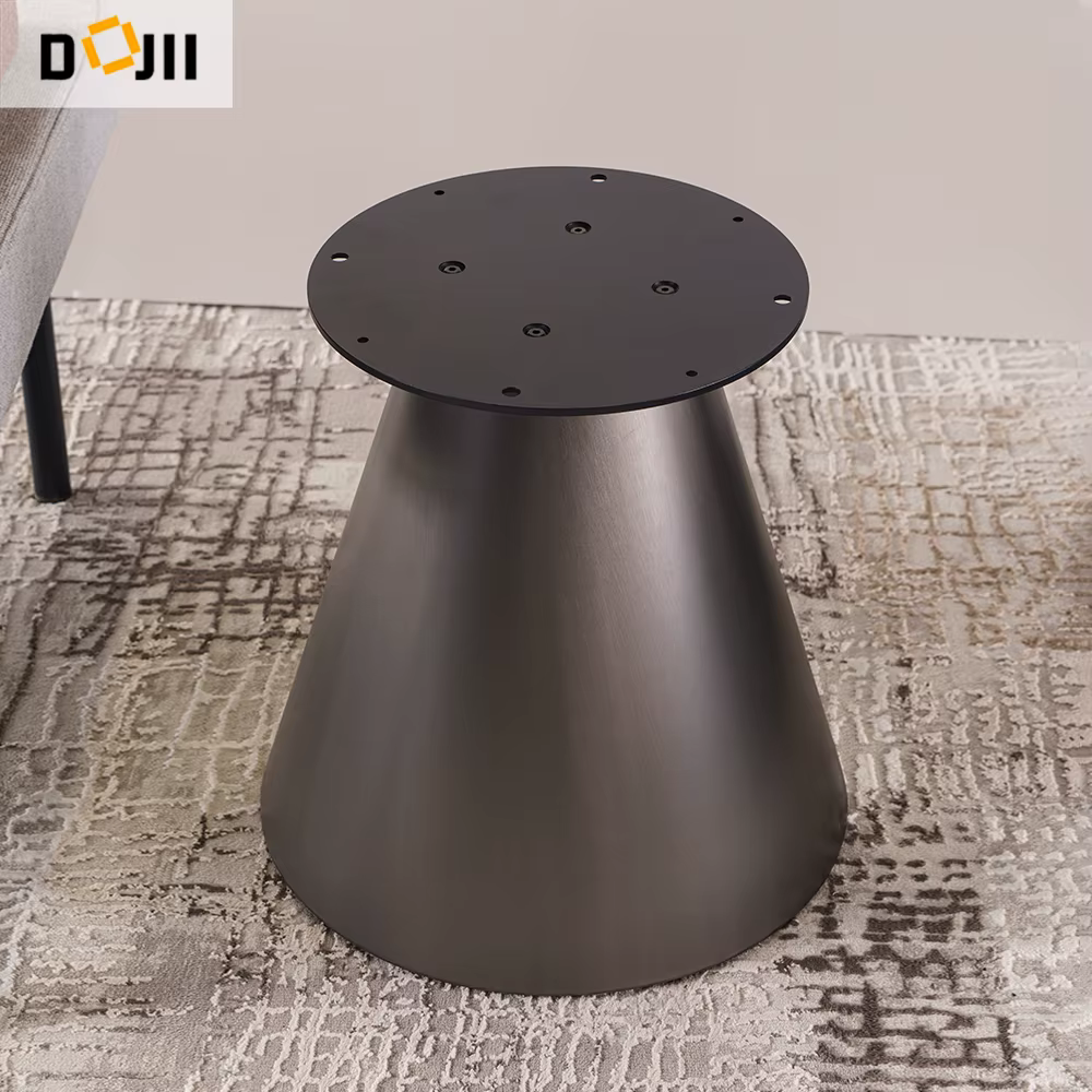Modern Powder Coated Metal Luxury Sofa & Tapered Bistro Table Set — image 2