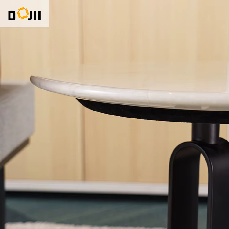 Nordic Accent Modern Artificial Stone Metal Table Leg Floor Coffee Laptop Table — image 6