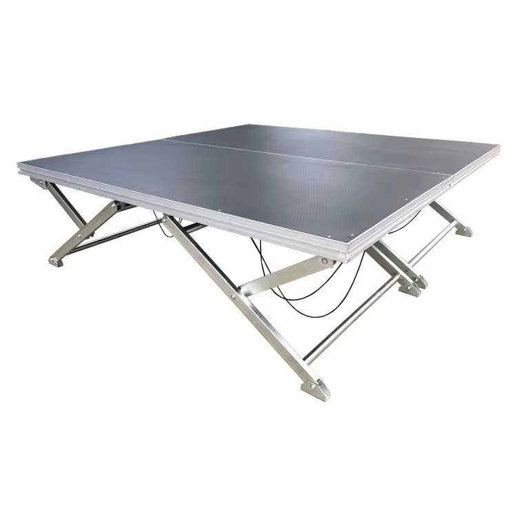 1x2 M Heavy Duty Adjustable Portable Folding Concert Stage Platform — image 2