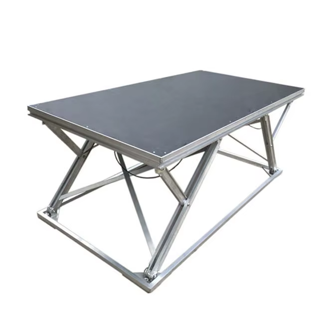 1x2 M Heavy Duty Adjustable Portable Folding Concert Stage Platform — image 4