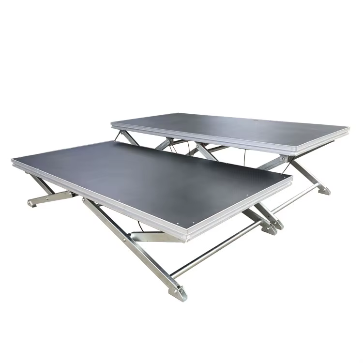 1x2 M Heavy Duty Adjustable Portable Folding Concert Stage Platform — image 6