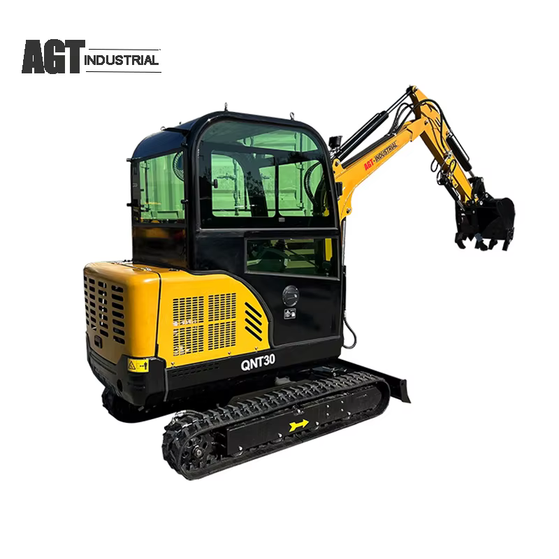 AGT 3-Ton Cab Excavator with Diesel Engine and Hydraulic Thumb — image 3