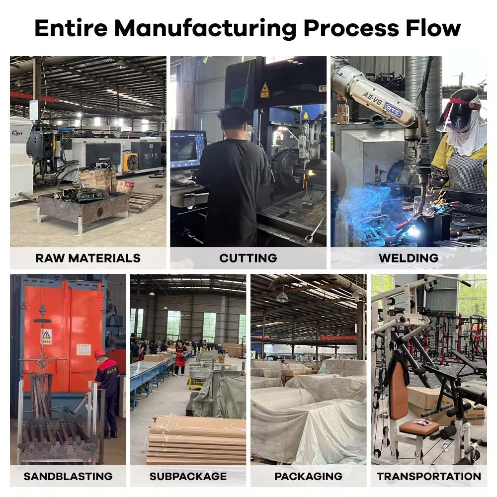 Pinjian Factory Gym Smith Machine Commercial Power Cage Squat Rack Comprehensive Trainer — image 5