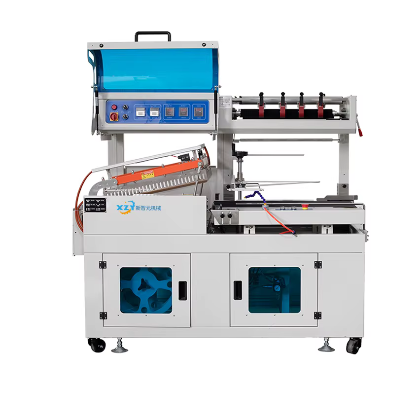 Automatic L-Shaped Sealing and Cutting Shrink Packaging Machine with Shrinking Tunnel — image 2