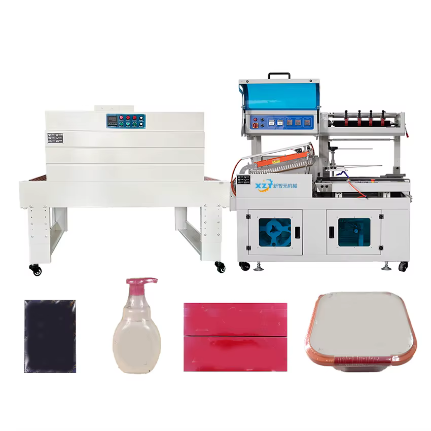 Automatic L-Shaped Sealing and Cutting Shrink Packaging Machine with Shrinking Tunnel — image 4