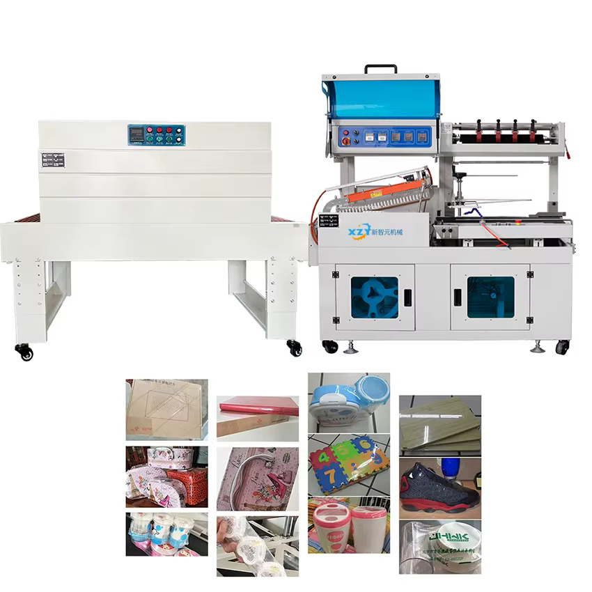 Automatic L-Shaped Sealing and Cutting Shrink Packaging Machine with Shrinking Tunnel — image 6