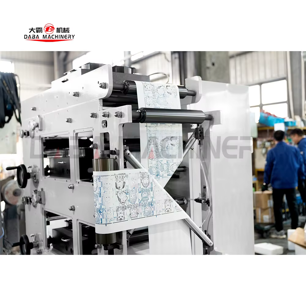 5 Color Flexographic UV Printers Paper Film Stickers Label Flexo Printing Die-cutting Slitting Machine — image 4