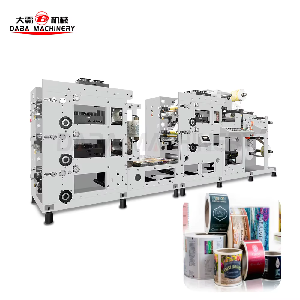 5 Color Flexographic UV Printers Paper Film Stickers Label Flexo Printing Die-cutting Slitting Machine — image 7