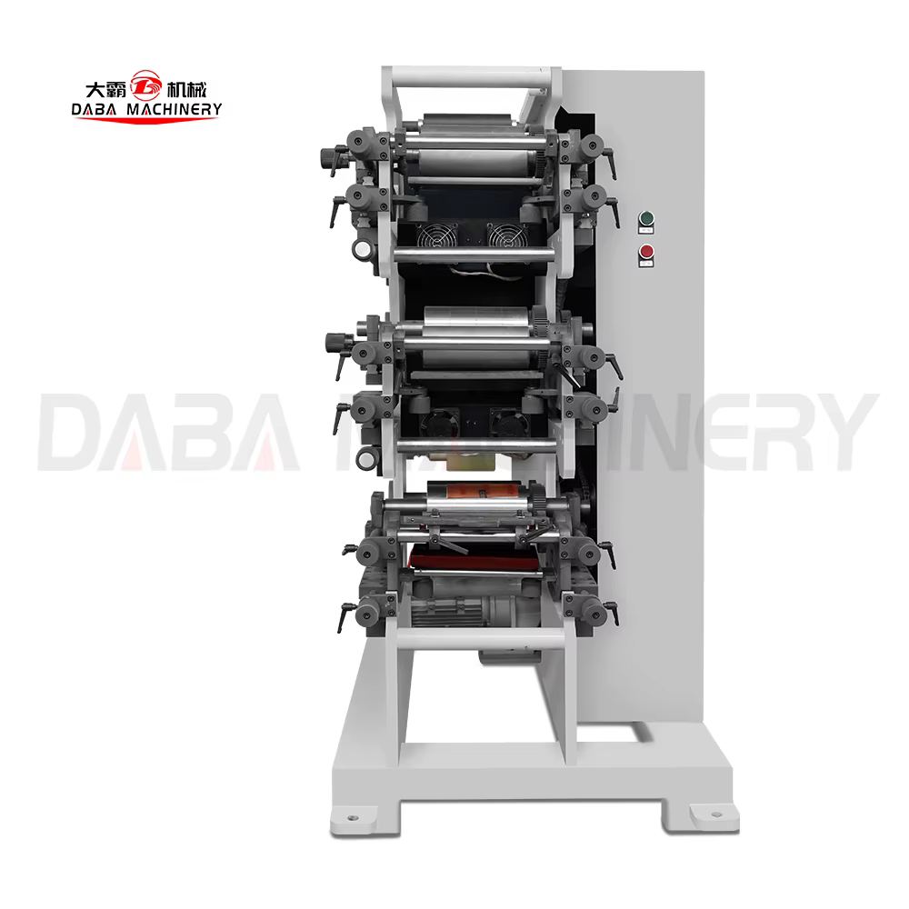 3 Colors Flexo Adhesive BOPP Flexographic Printer Machine — image 2