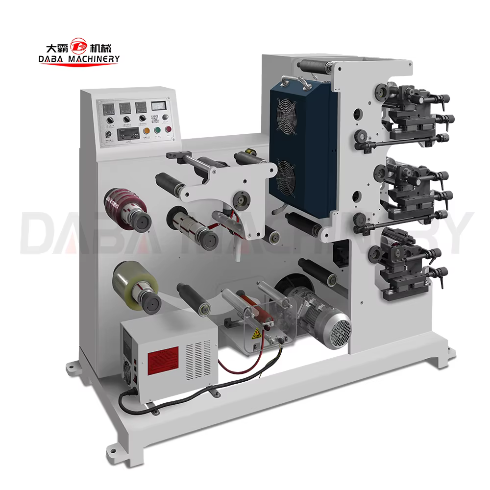 3 Colors Flexo Adhesive BOPP Flexographic Printer Machine — image 3