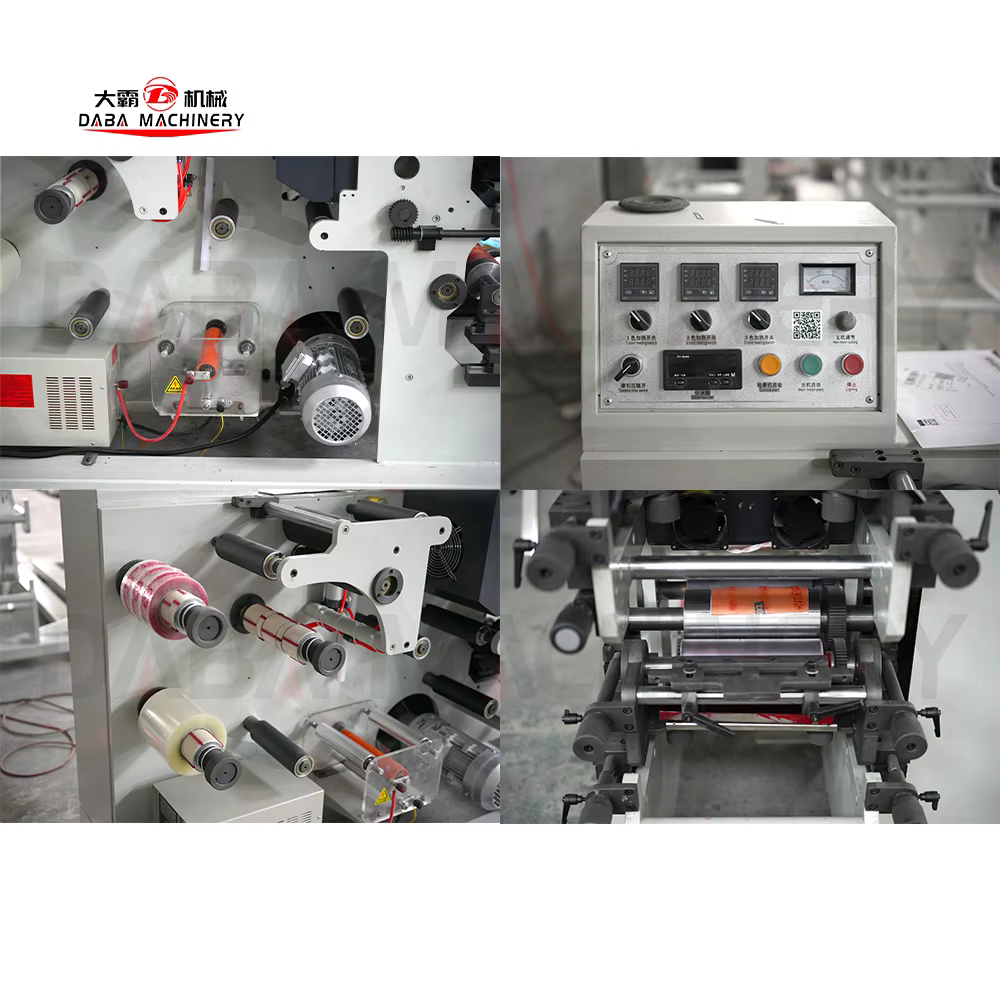 3 Colors Flexo Adhesive BOPP Flexographic Printer Machine — image 5