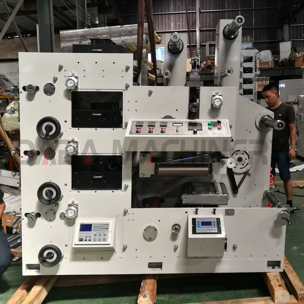 2 3 4 Color Flexo Paper Film Label Roll to Roll Printing Machine — image 3