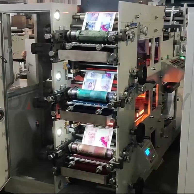 3 Color Flexographic Printing Machine for Paper Film Label Roll Printing — image 3