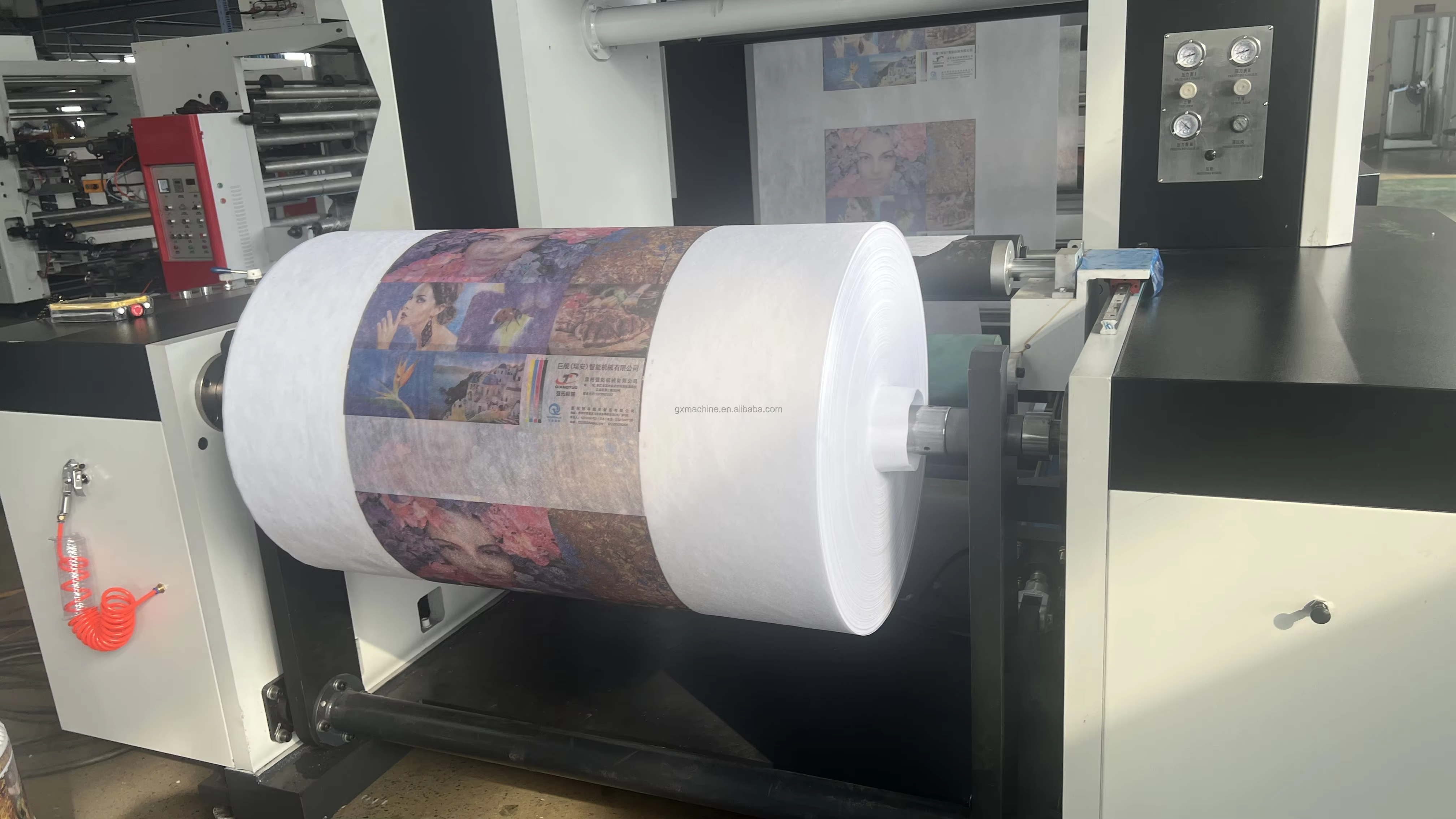 High Speed 6 Colours Semi Servo Central Impression CI Flexo Printing Machine — image 4