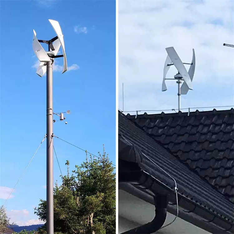 5kW & 10kW Wind Turbine Power Generator with 5kW Solar Panels Hybrid System — image 4