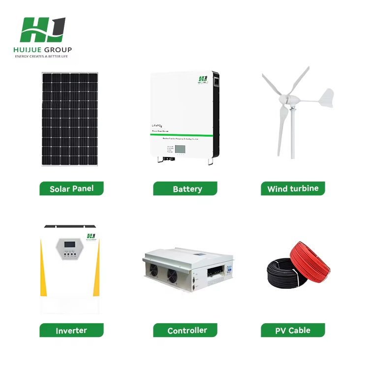 5kw-20kw Vertical Wind Turbine Solar Panels Hybrid System — image 2