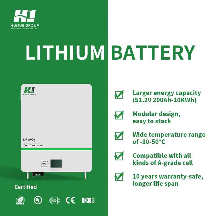 10kWh 20kWh Powerwall Modular Lithium Battery Pack 48V 51.2V LiFePO4 — image 2