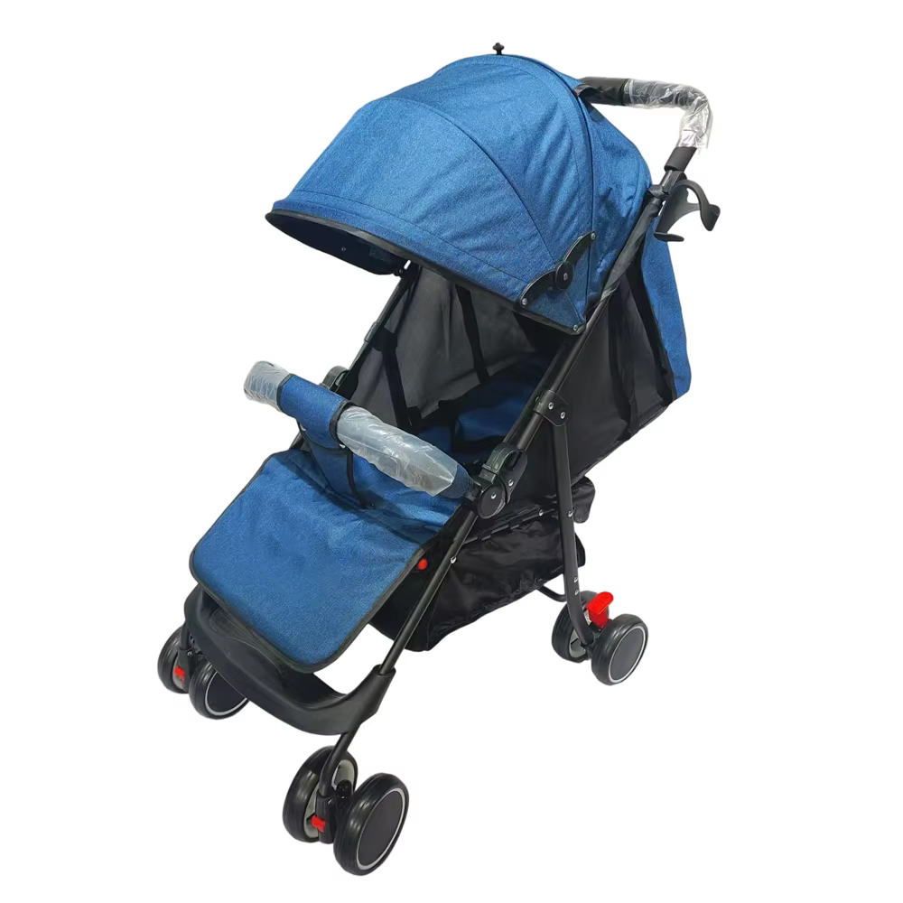 Lightweight Foldable Heavy-Duty Metal Frame Baby Buggy Stroller — image 5