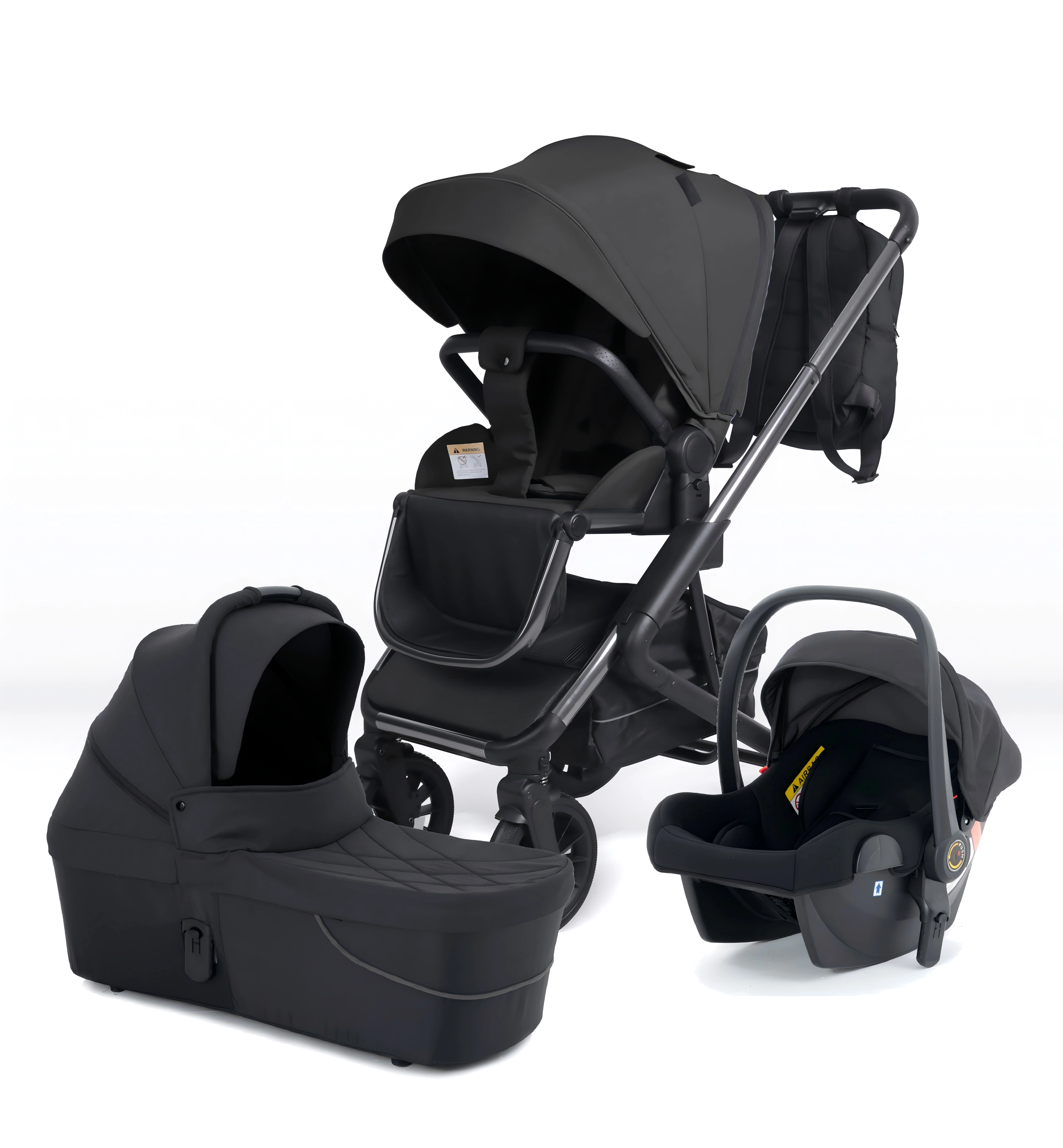 Baby Stroller 3-in-1 with Car Seat and Cradle — image 5