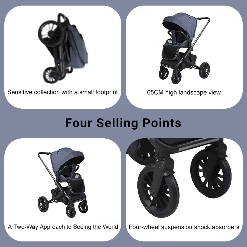 Baby Stroller 3-in-1 with Car Seat and Cradle — image 6