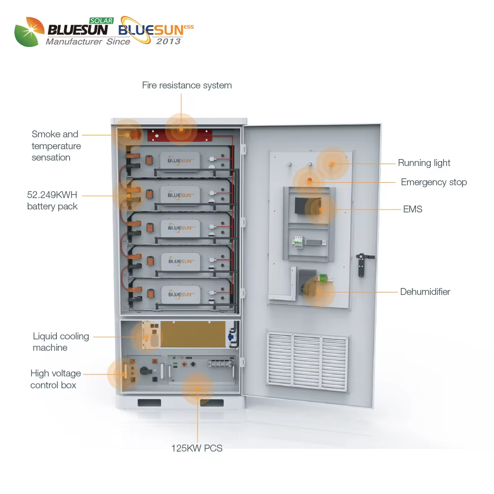 Bluesun 100kw Lithium Battery 261KWH Solar Power System — image 6