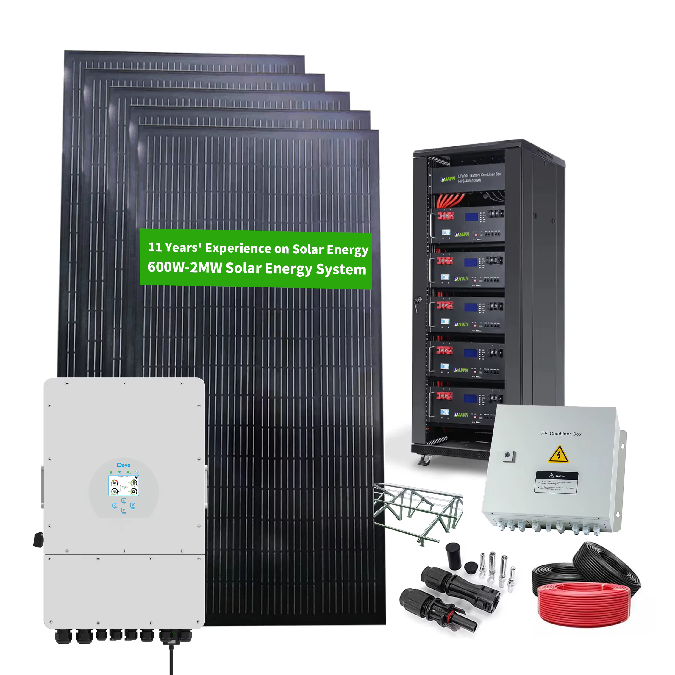 Home Use 8kwh Complete Hybrid Solar System Kit — image 2