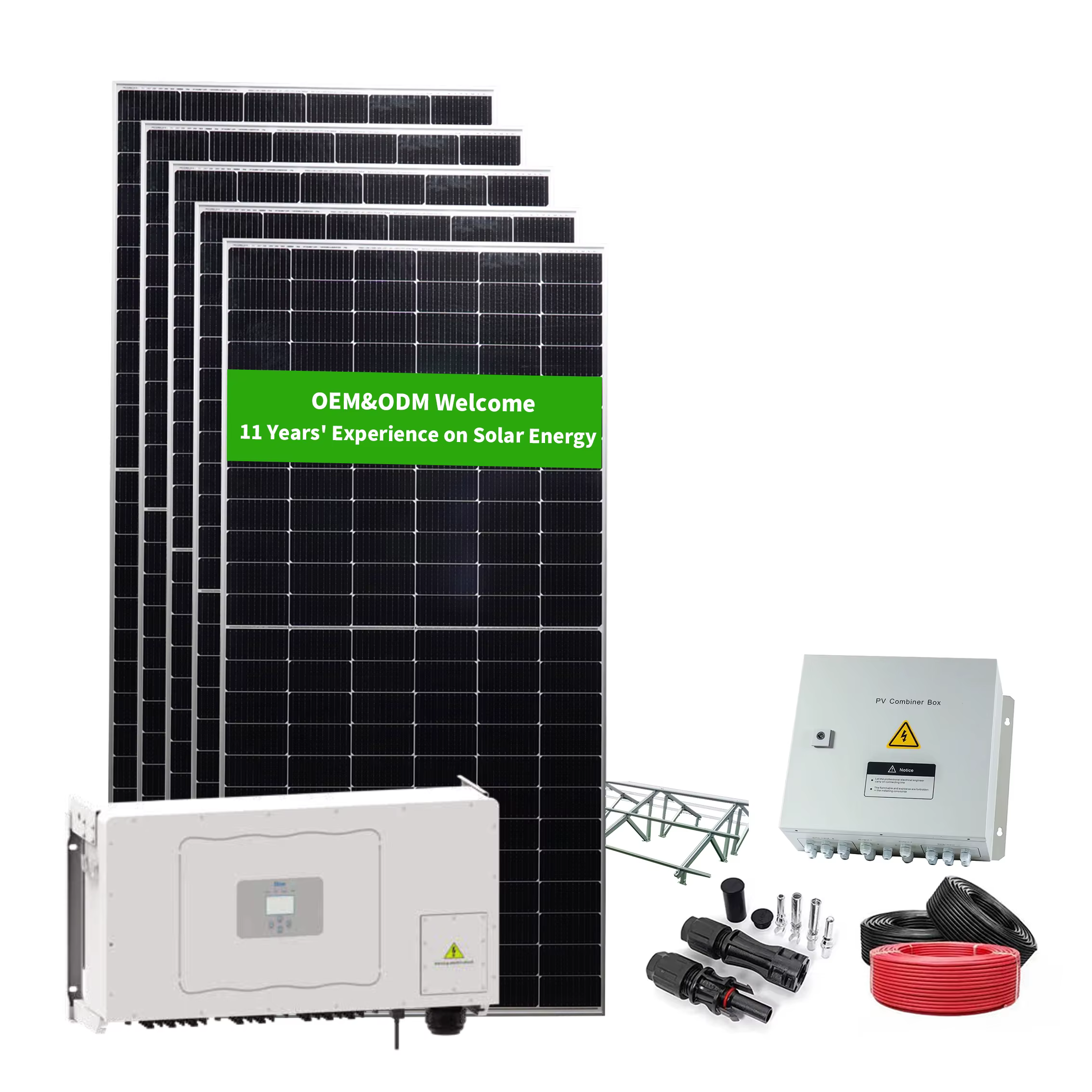 High Voltage 2MW Hybrid Solar Wind On Grid System — image 2