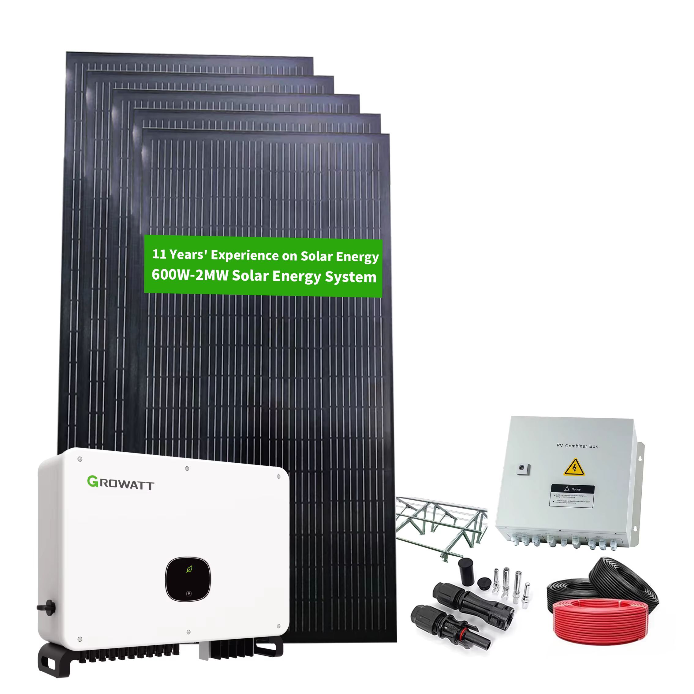 High Voltage 2MW Hybrid Solar Wind On Grid System — image 3