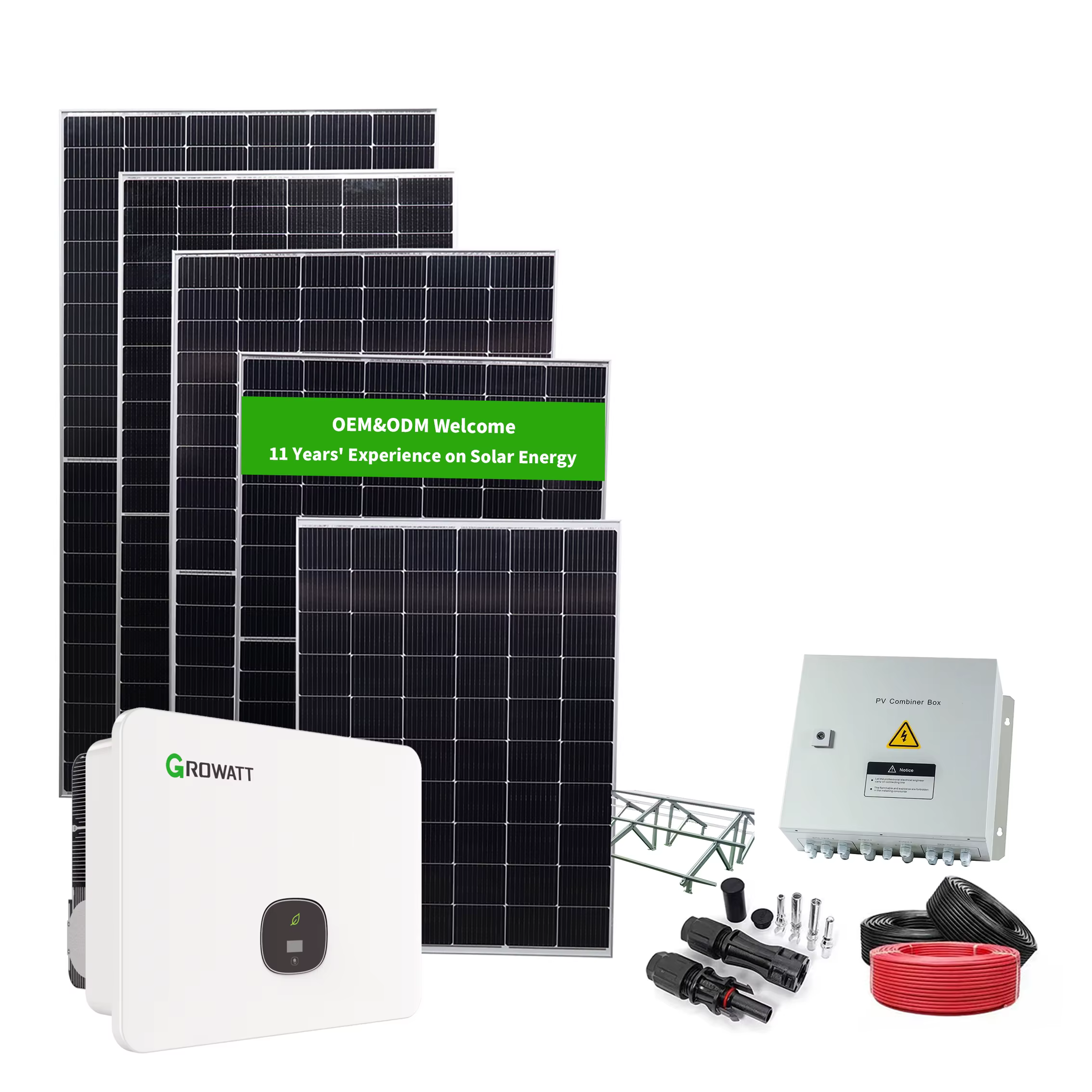 High Voltage 2MW Hybrid Solar Wind On Grid System — image 4