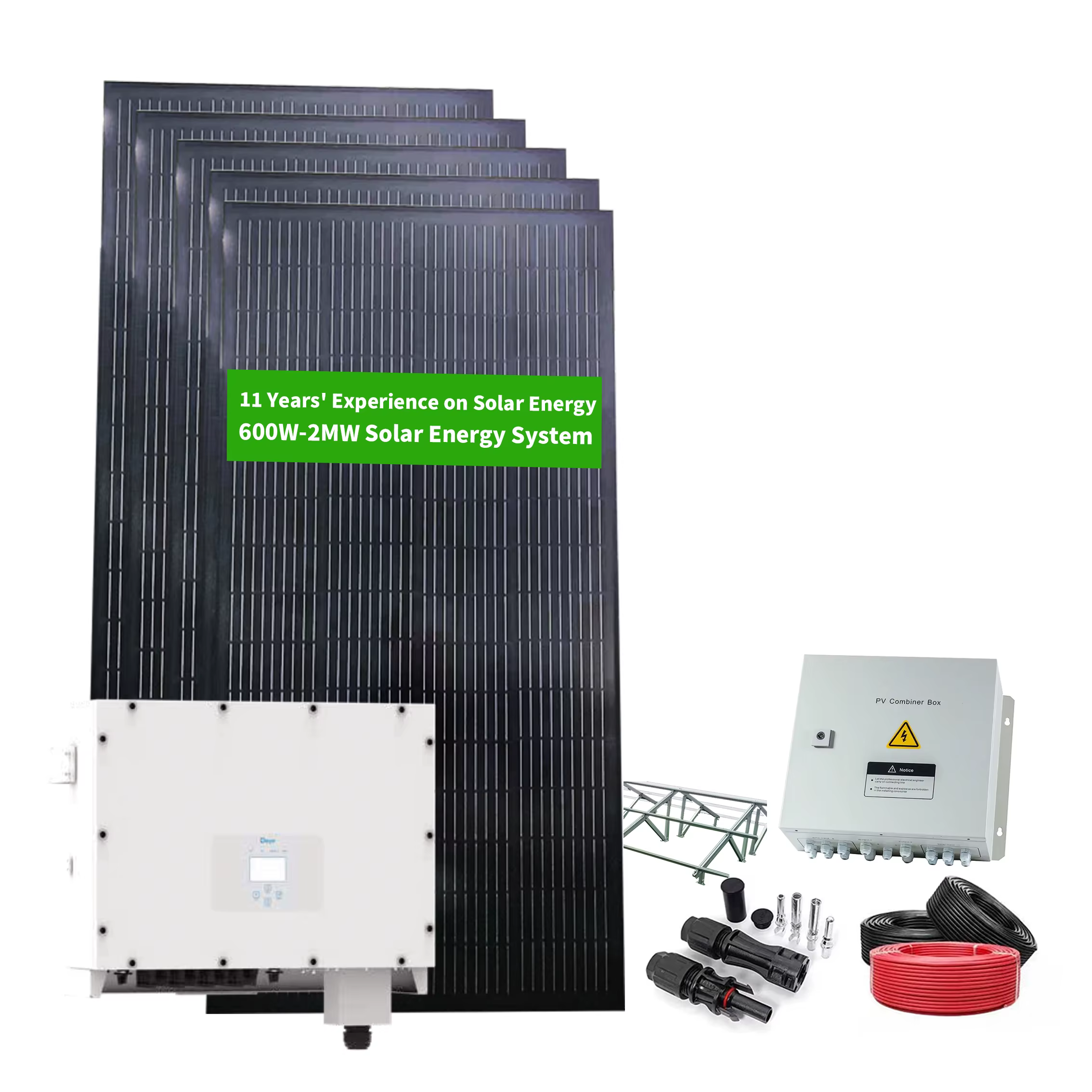 High Voltage 2MW Hybrid Solar Wind On Grid System — image 5