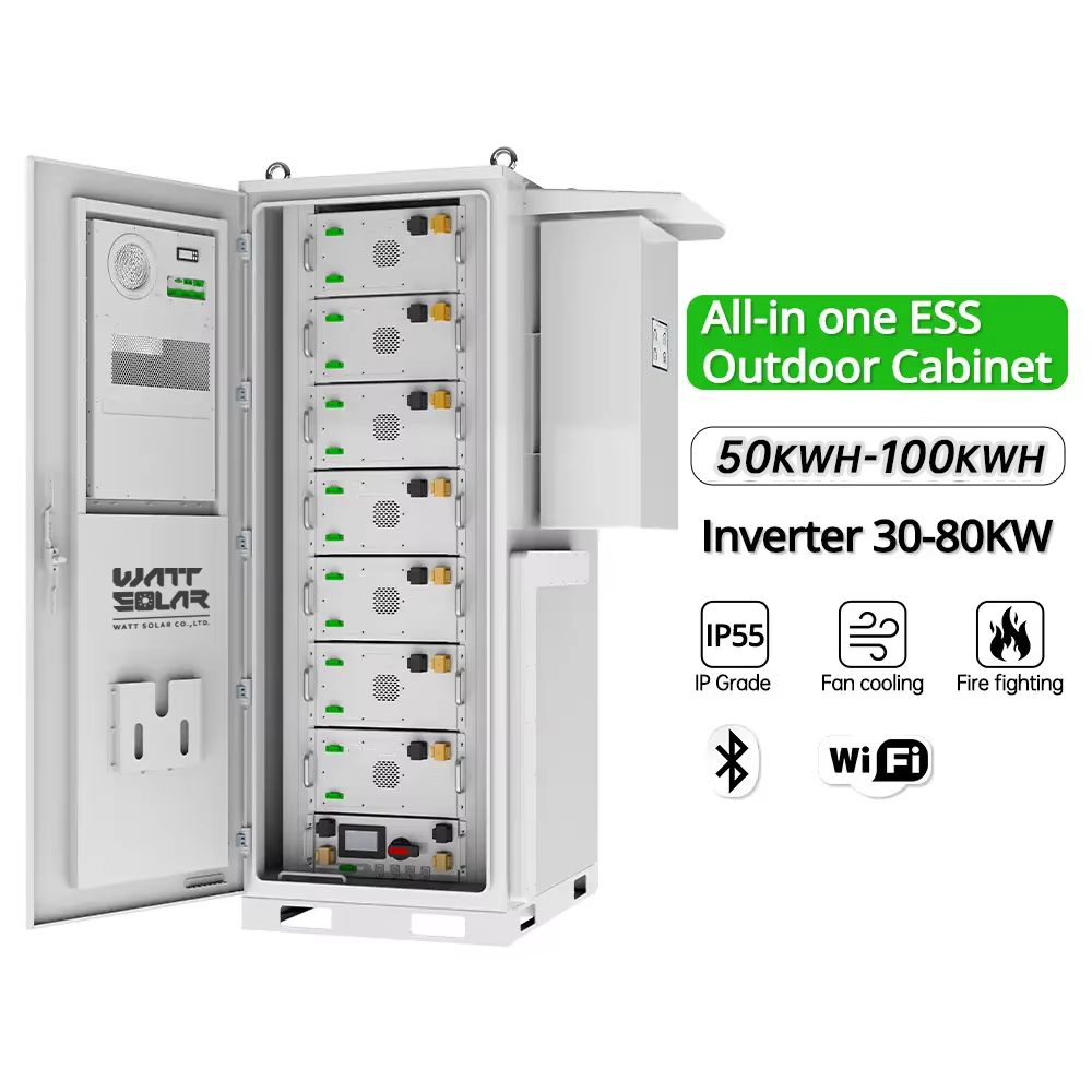 All-in-One ESS Cabinet 50KW Hybrid Solar Inverter & 100KWH Lithium Battery — image 2
