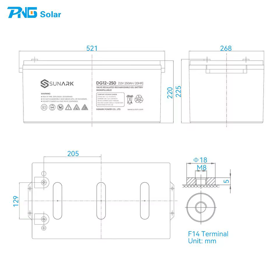 Deep Cycle 12V 200Ah Gel Battery — image 3