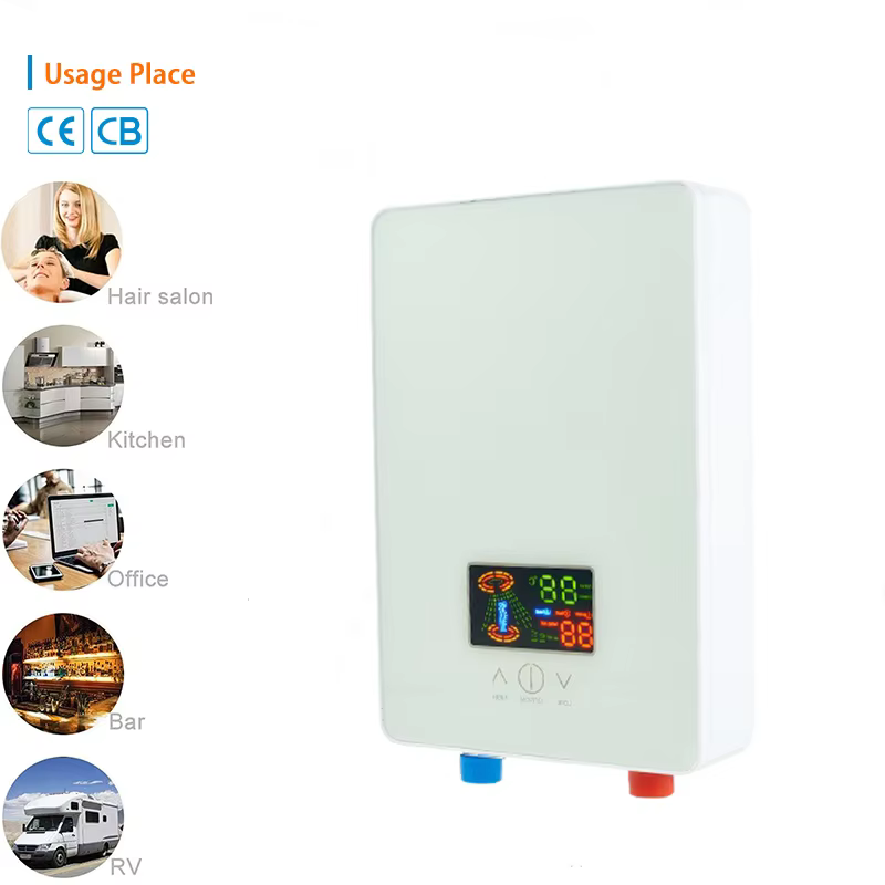 Portable Small Size Button-type Instant Electric Shower Water Heater — image 6