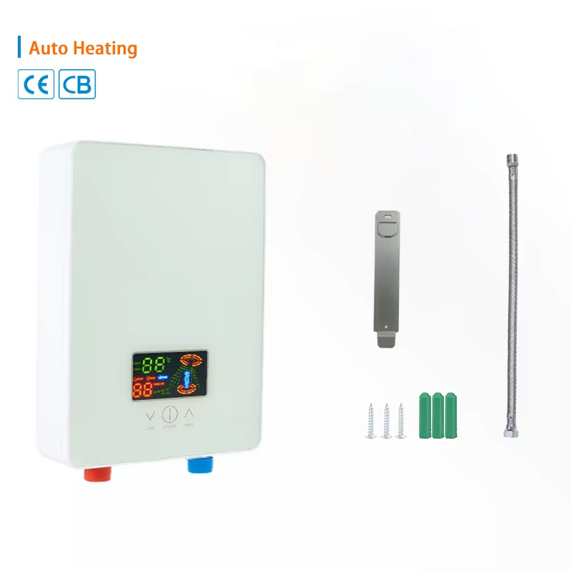 Portable Small Size Button-type Instant Electric Shower Water Heater — image 7