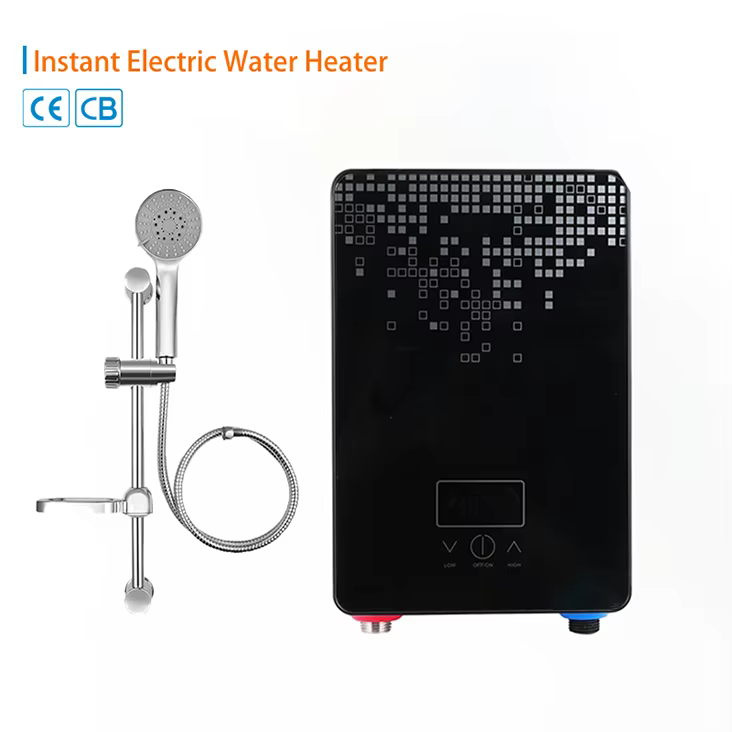 Portable Button-type Big Screen Instant Electric Shower Water Heater — image 2