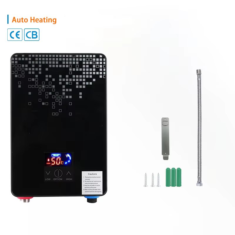 Portable Button-type Big Screen Instant Electric Shower Water Heater — image 7