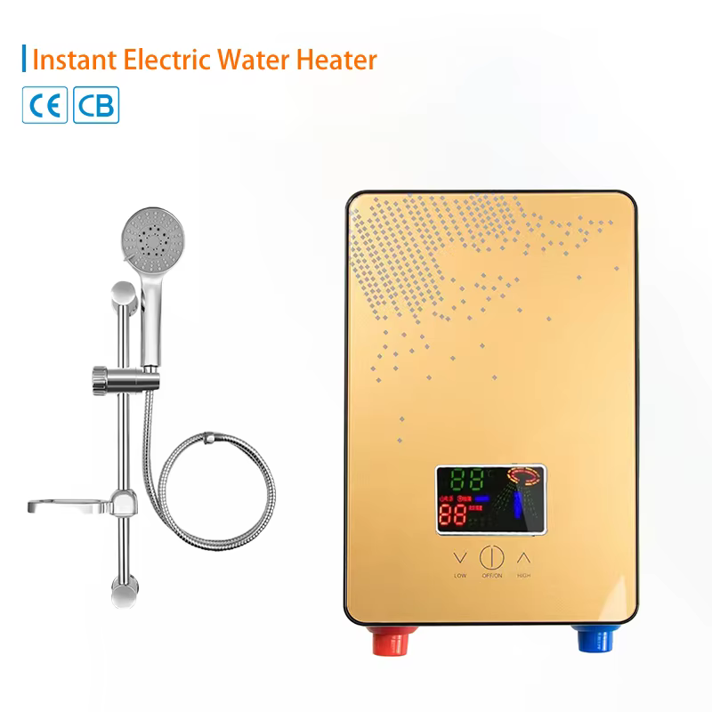 Wholesale Portable Button-type Big Screen Design Instant Electric Shower Water Heater — image 2