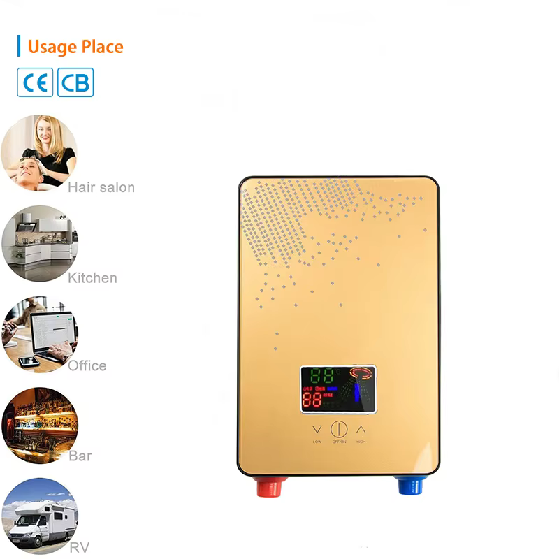 Wholesale Portable Button-type Big Screen Design Instant Electric Shower Water Heater — image 6