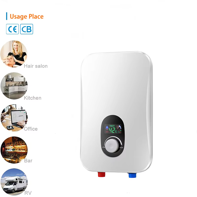 Wholesale Button-type with Knob Big Screen Design Instant Electric Shower Water Heater — image 6