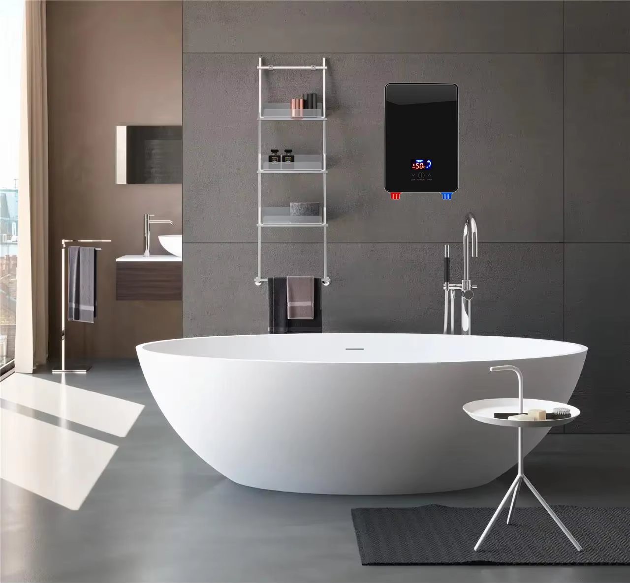 Electric Water Heater for Both Shower and Kitchen — image 3