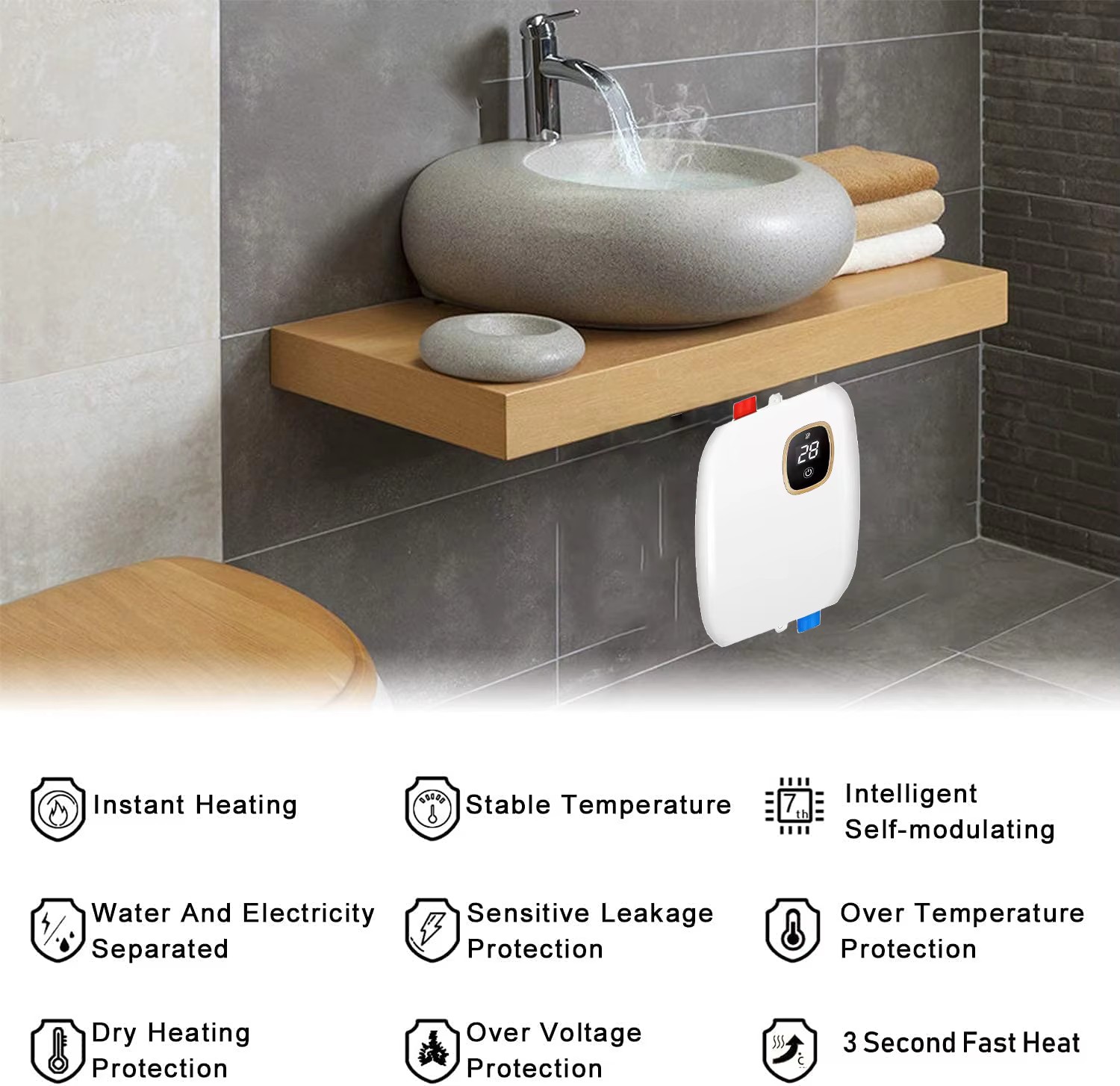 Portable Electric Shower Water Heater — image 6