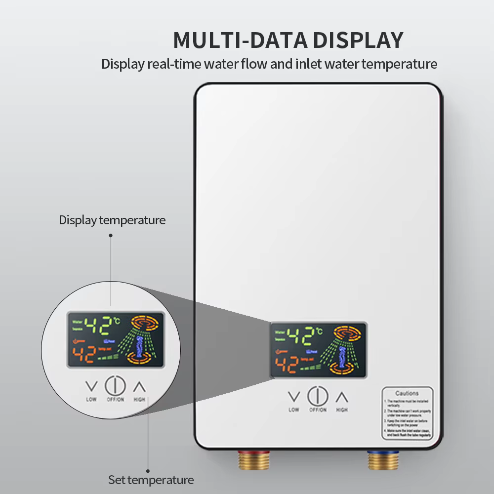 Electric Tankless Water Heater 5500W 220V — image 3