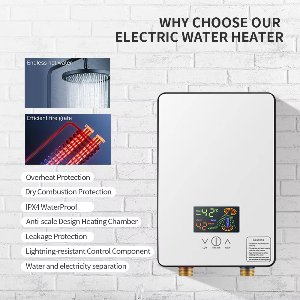 Electric Tankless Water Heater 5500W 220V — image 5