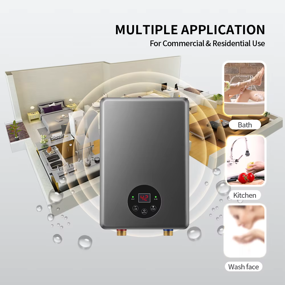220V 3.5KW Smart Wall Mounted Instant Electric Water Heater — image 5