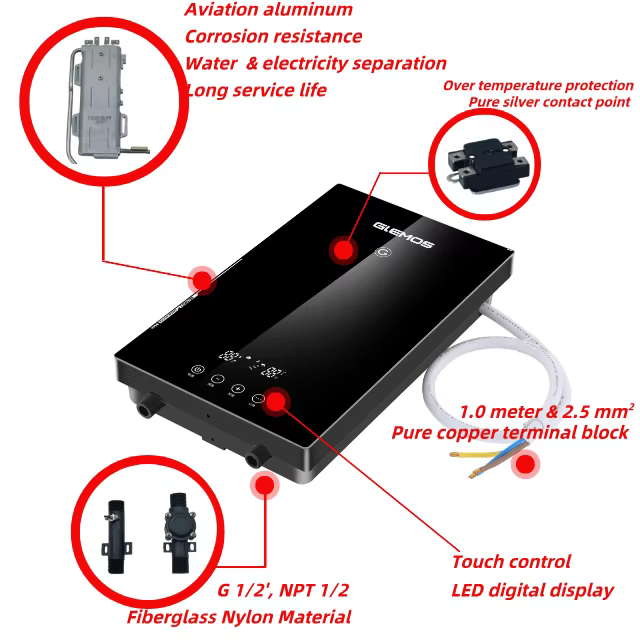 Smart 10KW 240V Plastic Housing Tankless Water Heater — image 5