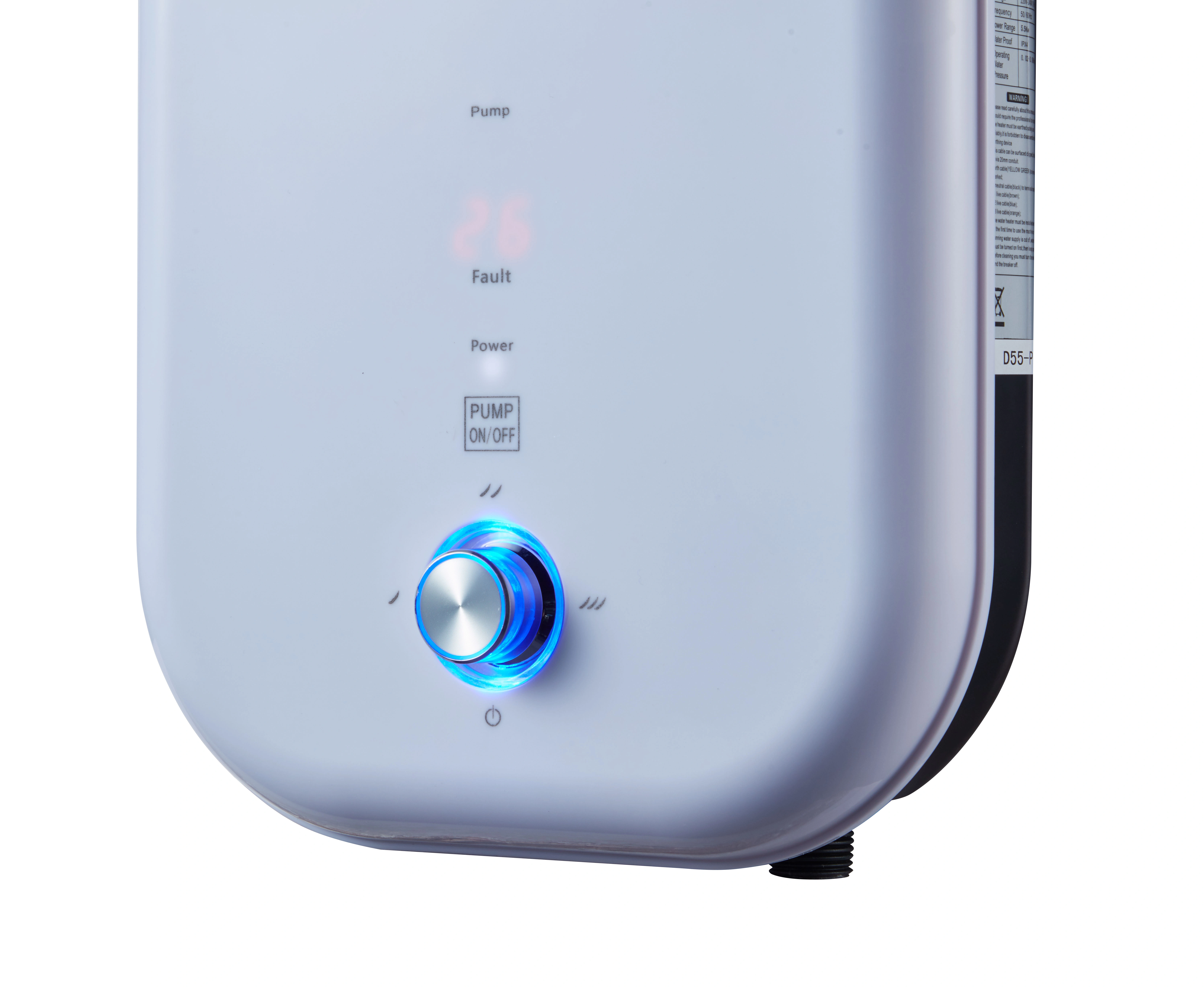 3.5KW Instant Tankless DC Pump Electric Hot Shower Water Heater — image 4