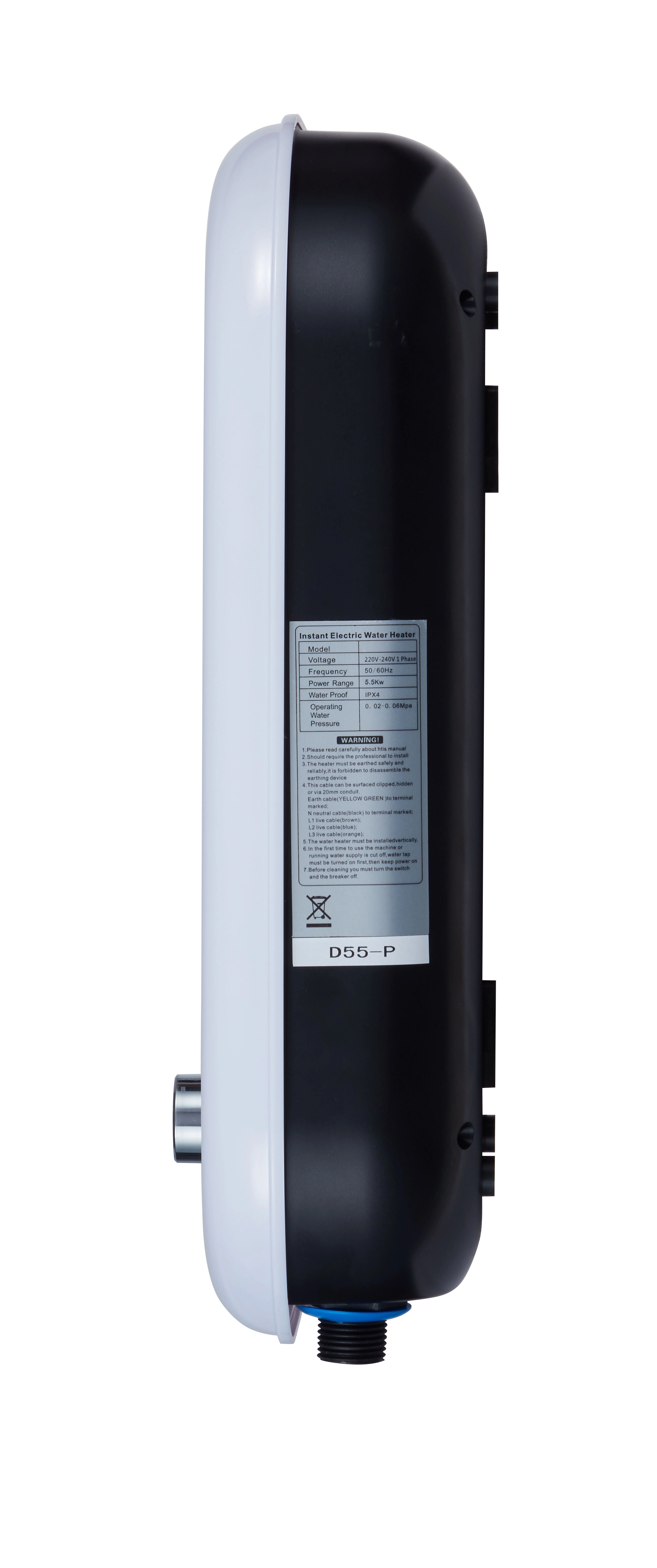 3.5KW Instant Tankless DC Pump Electric Hot Shower Water Heater — image 5