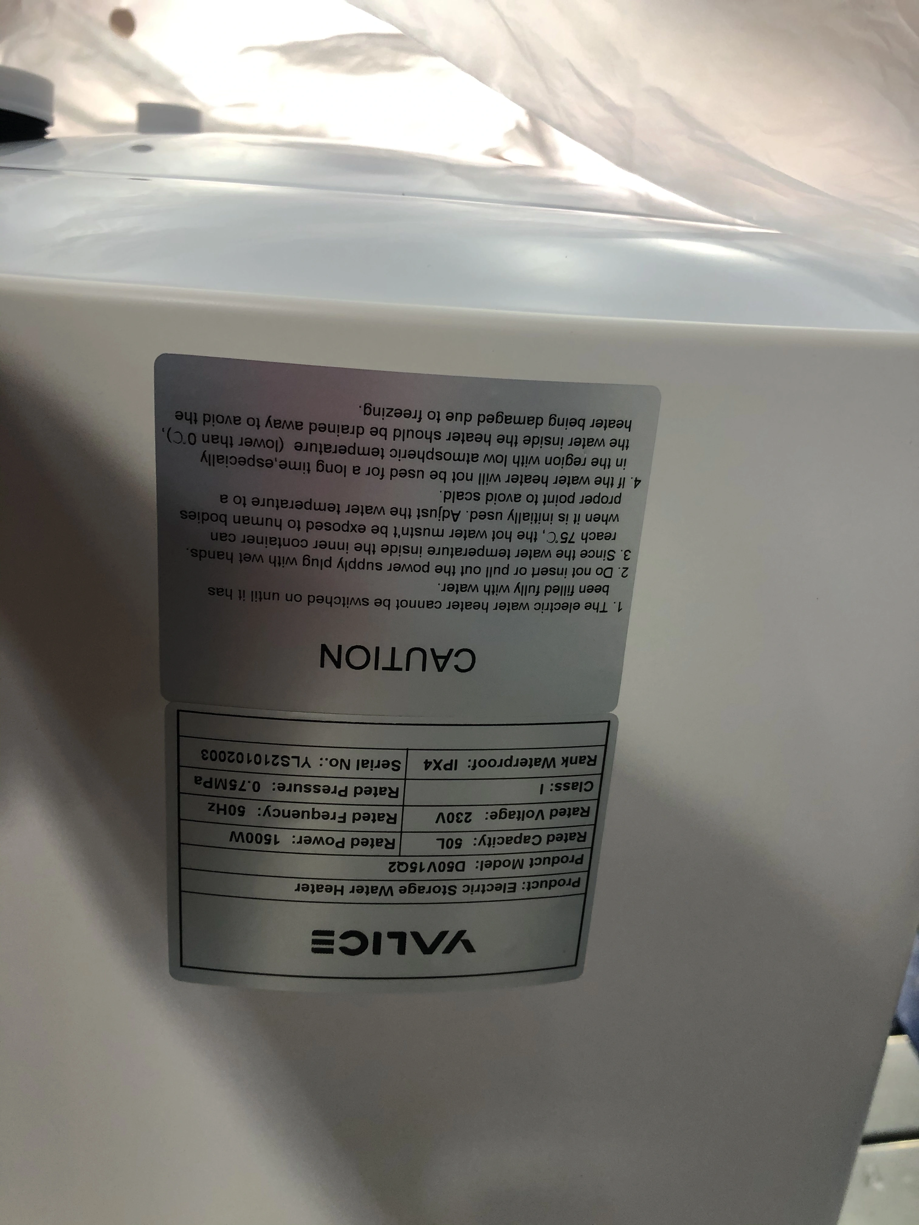 Yalice Storage Electric Water Heater — image 5