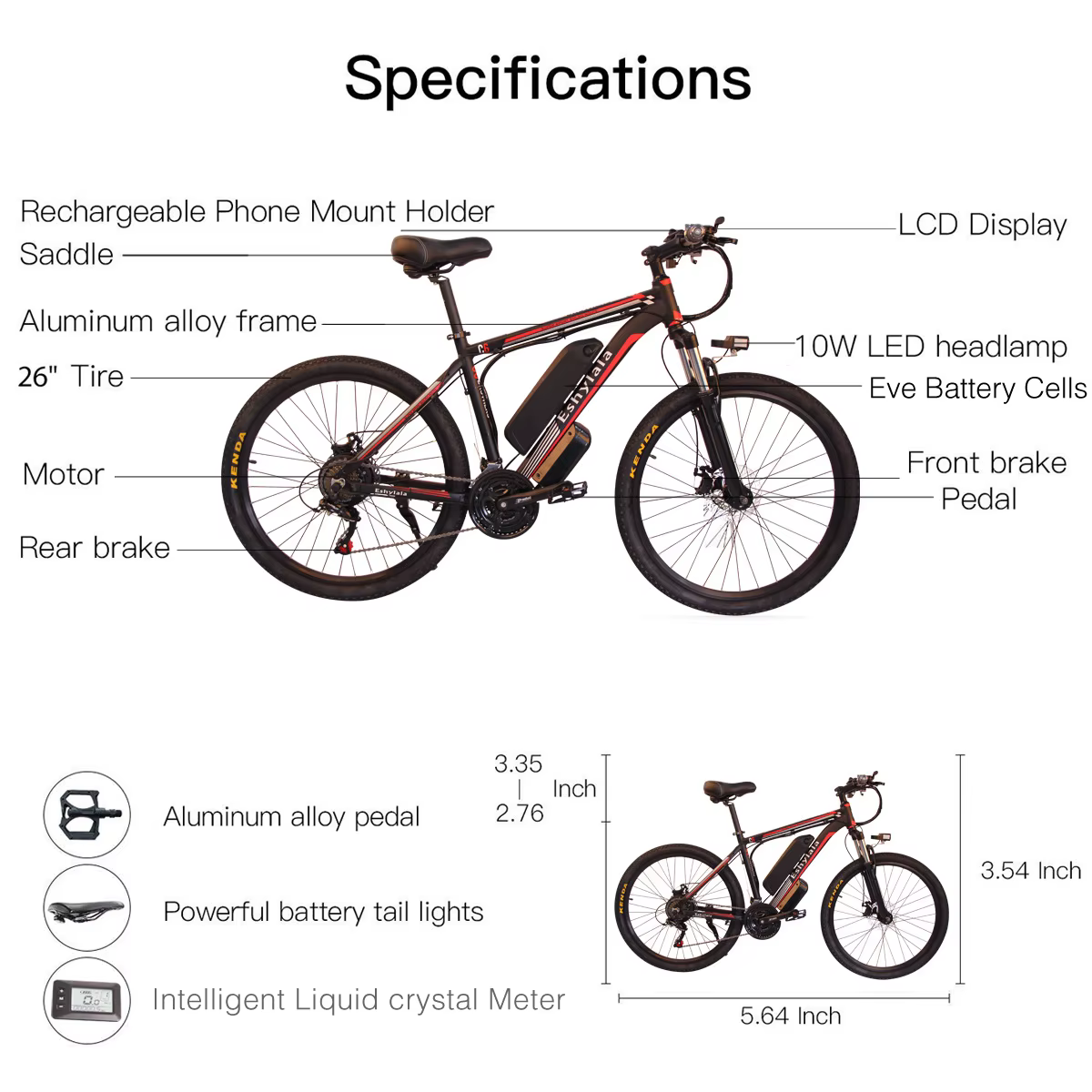 Bike Electric Bicycle El E-Bike 250W — image 6