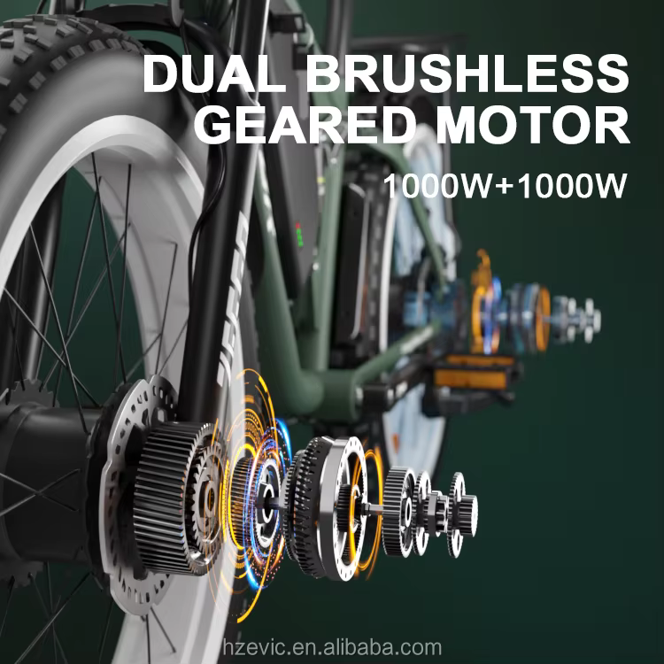 OEM 26 Inch 48V 1000W Dual Motor Electric Mountain Bike — image 5